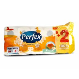 Toaletný papier PERFEX - broskyňa (10ks)