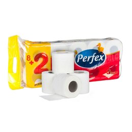 Toaletný papier PERFEX - klasik (10ks)